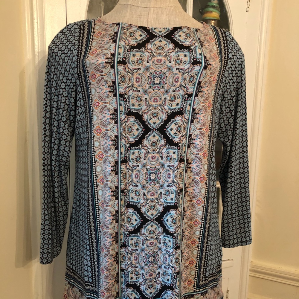 J Jill mosaic tunic M